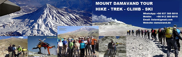 Damavand-Info Climbing Tour Agency, Hike Trek Tour Ski Tour. Mount Damavand Info
