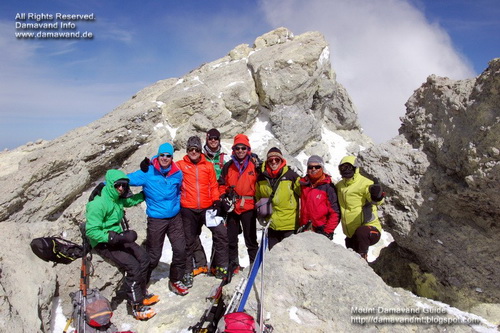 Ski Mountaineering to Mt Damavand Summit, Alexander Koeberlin Team , April 2014