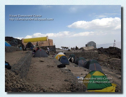 Mt Damavand South route Camp3 Bargah Sevom Tenting
