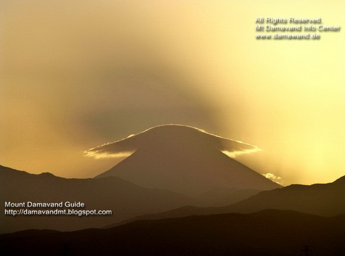 Mt Damavand Iran, Damavand Cap Cloud, Photo Ardeshir Soltani