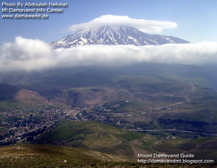 Cloud on Mount Damavand Iran
