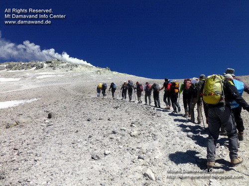 Mount Damavand Iran, Trek Damavand Iran, Italy Dream Team August 2012