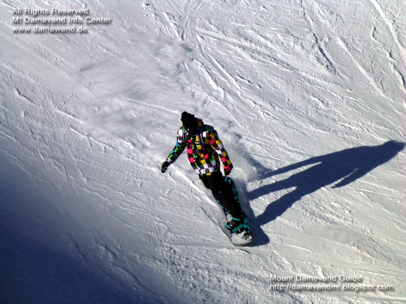 Snowboarding Mt Damavand