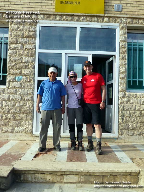 Ardeshir Soltani, Parvaneh Kazemi and Jean-Claude Amiet, Mount Damavand Iran