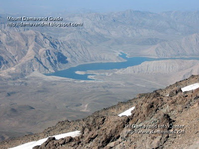 ar Lake at the foot of Mount Damavand