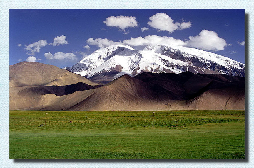 Muztagh Ata, as viewed from the Karakoram Highway