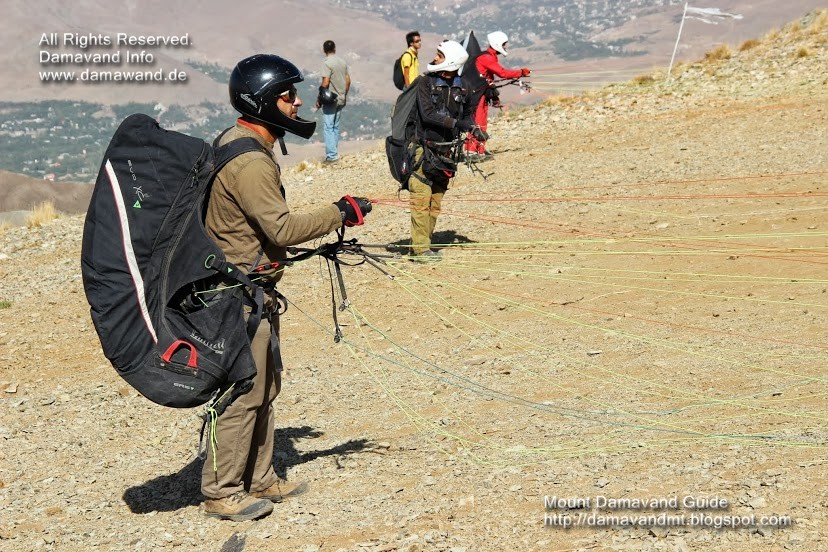 Mansori Paragliding Guide, Ab-e Sard & Emamzadeh Hashem Paragliding Sites Near Mt Damavand Iran, Sep 2013