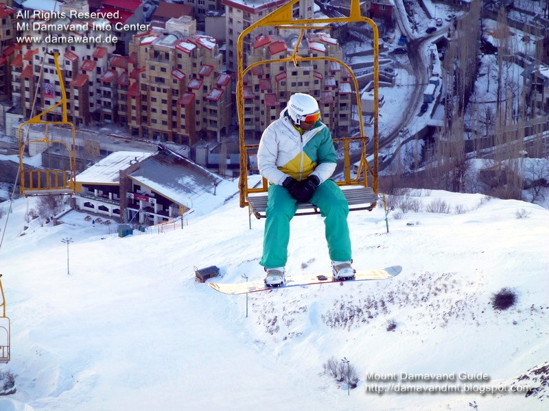 chair lift, Ski Resort Shemshak Near Tehran, Iran