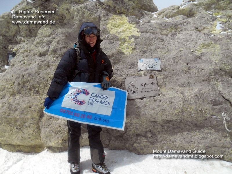 Damavand Peak, Sophie Lee Taylor from England - April 2014