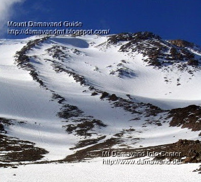 Mt Damavand South Route beginning of climbing season