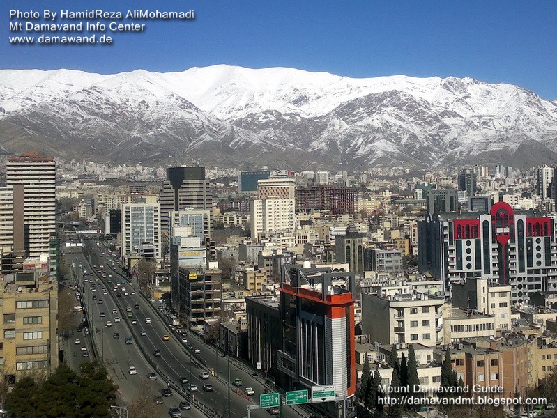 Mt Tochal View From Tehran