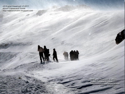 Mount Damavand Winter Climbing