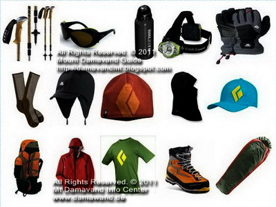 Mount Damavand, Iran, Most Essential Personal Gears for Trekking Damavand Iran