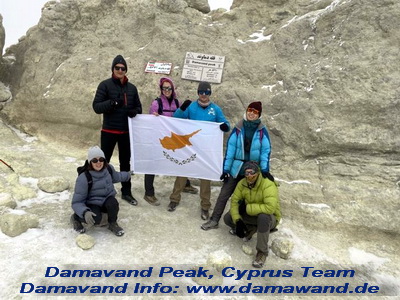 A team from Cyprus Climbed Mount Damavand Iran on Sep 22nd, 2022