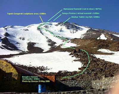 Mount Damavand Map