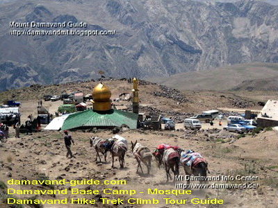 Mount Damavand South Route Base Camp – Trekking and Climbing Area