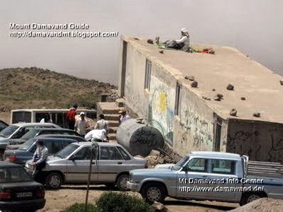 Damavand Base Camp or Goosfand Sara (Crowd)