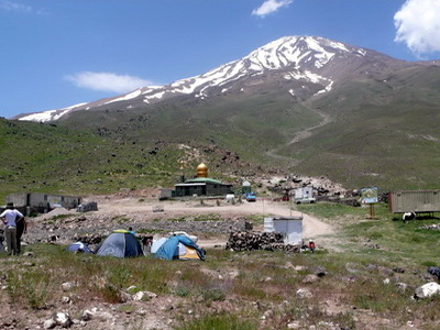 Mount Damavand Base Camp Tent Area – Goosfand Sara, South Route