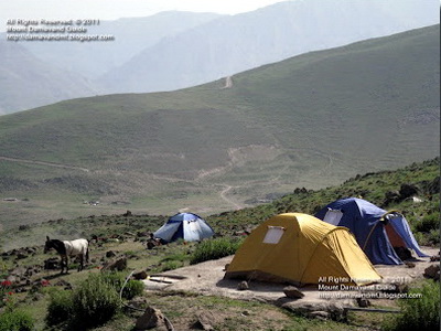 Mount Damavand Base Camp – Goosfand Sara Tenting Area, Camp 2 South Route